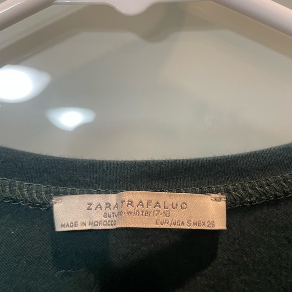 Zara women’s twist gathered long sleeve crop - Picture 2 of 3